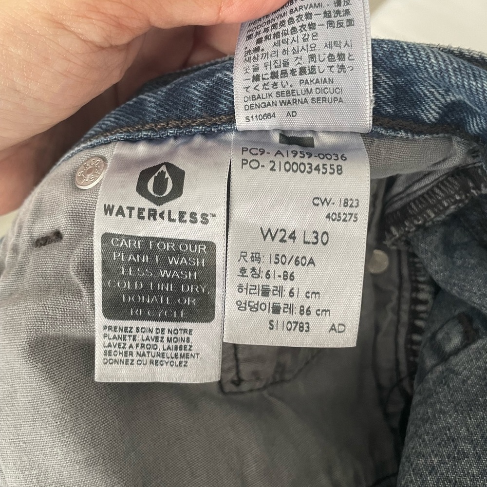 Levi’s 501 Original Women’s Straight Leg Jeans W24 L30 Classic Blue Wash - Picture 6 of 7